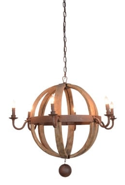 Rustic Round Chandelier