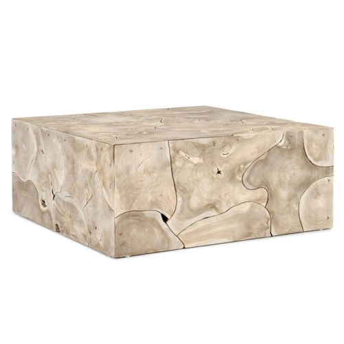 Rustic Coffee Table with Natural Finish