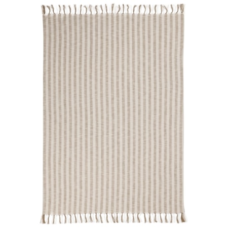 Tc Linna Ivory/Natural Throw 50X70