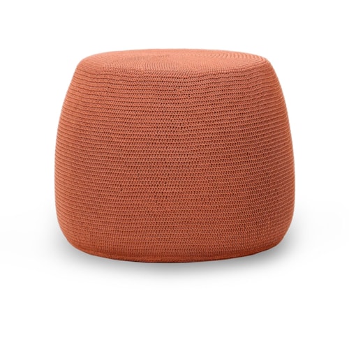 Transitional 21" Outdoor Pouf