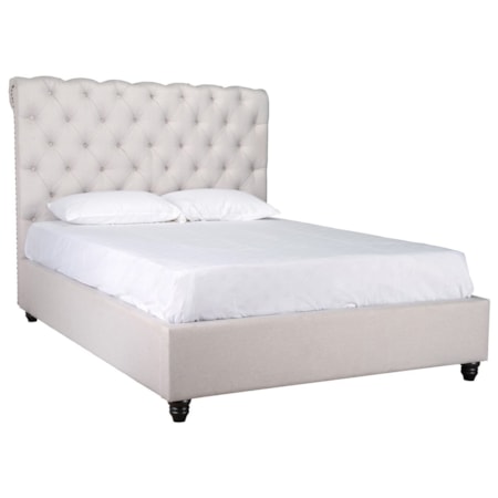 Doheney Bed Eastern King Oatmeal