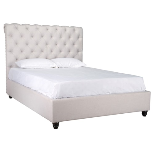 Doheney Bed Eastern King Oatmeal