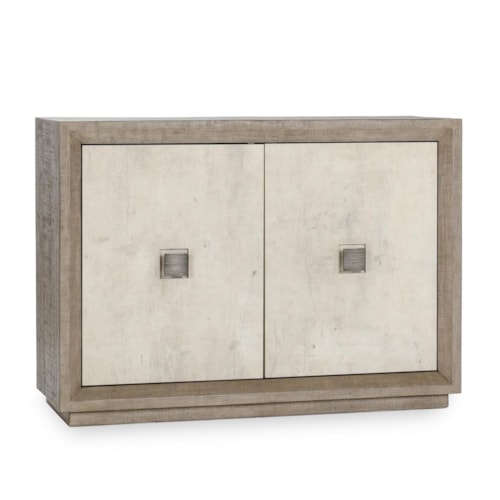 Contemporary 2-Door Cabinet with Magnetic Catches