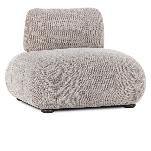 Contemporary Armless Upholstered Accent Chair