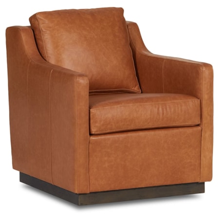 Accent Chair - Swivel Oste River Leather