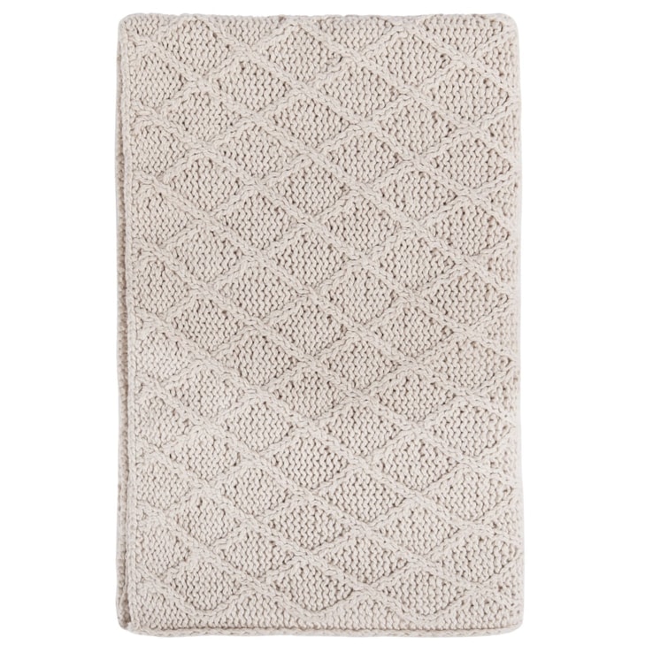 Classic Home THROWS Tc Catalina Throw Ivory 50X70