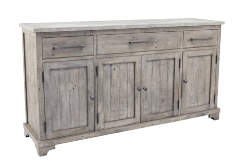 Rustic Buffet with Drawers