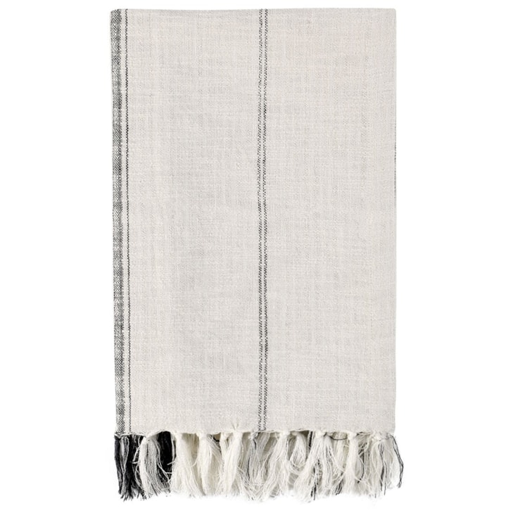 Classic Home THROWS Tc Ria Ivory/Gray Throw 50X70