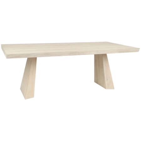 Sanford Oak Veneer 84" Dining Tableed