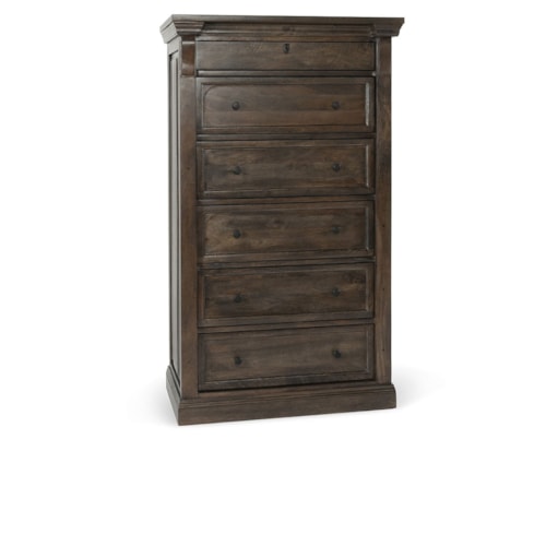 Wood 6Dwr Chest Cocoa Brown