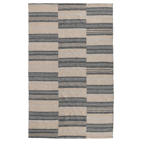 Indr/Outdr Colton Stripe Charcoal