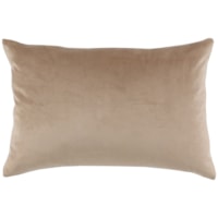 14"x20" Velvet Nude Kidney Pillow