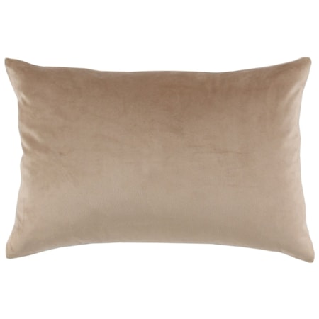 14"x20" Velvet Nude Kidney Pillow