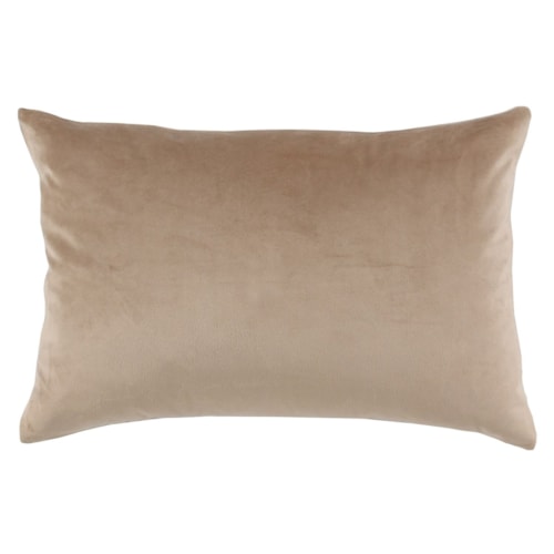 14"x20" Velvet Nude Kidney Pillow