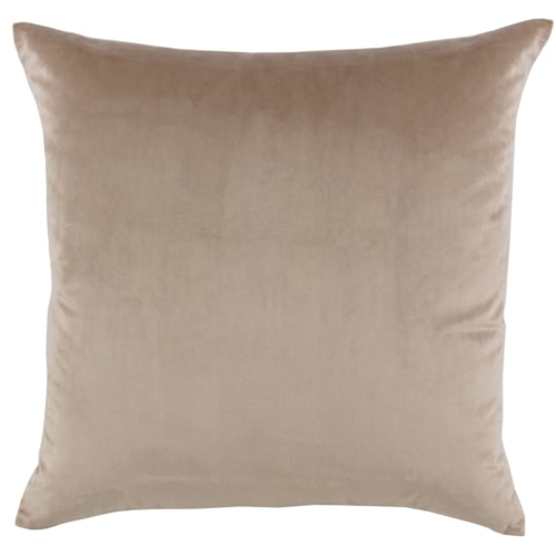 22"x22" Velvet Nude Throw Pillow