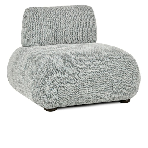 Contemporary Armless Upholstered Accent Chair