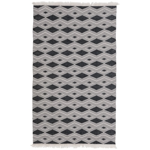 Indoor/Outdoor Charcoal 2x3 Rug