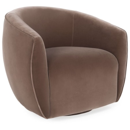 Swivel Accent Chair Dusty Brown