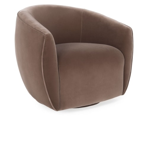 Swivel Accent Chair Dusty Brown