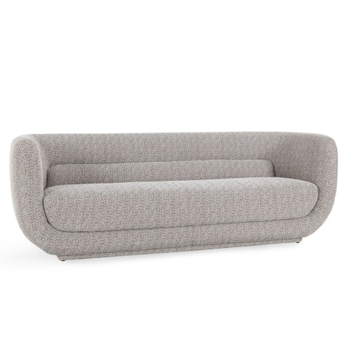 Transitional 93" Sofa with Plinth Base