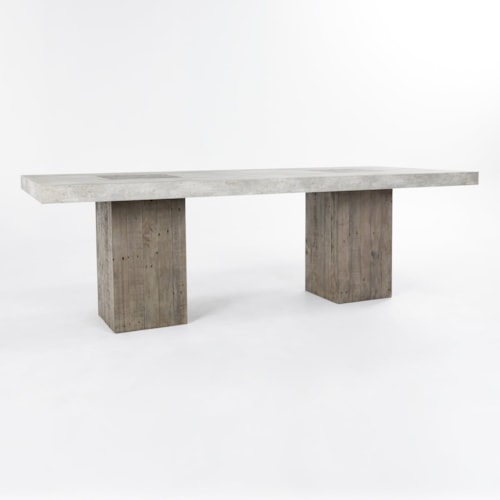 94" Dining Table Distressed Gray