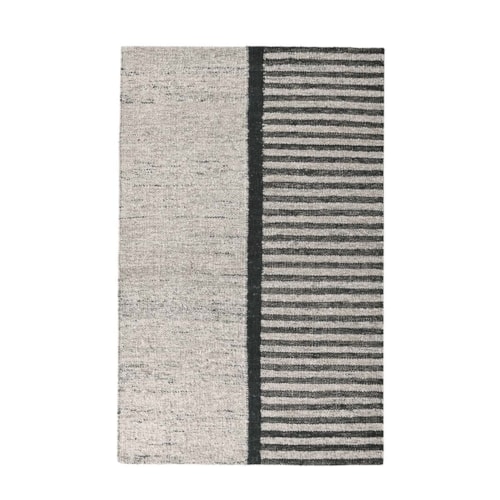 Kofu Stripe Natural/Black 9X12