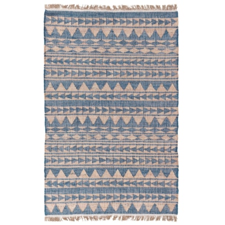 Solana Distressed Blue Natural 2x3