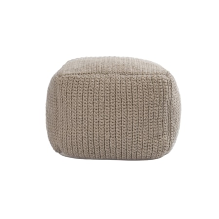 Performance Natural Pouf 18X18x14