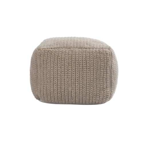 Performance Natural Pouf 18X18x14