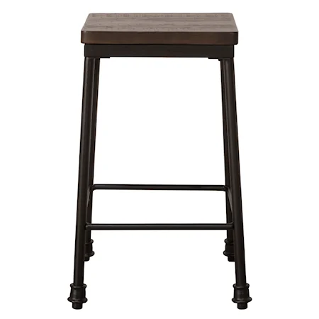 Metal Backless Counter Height Stool