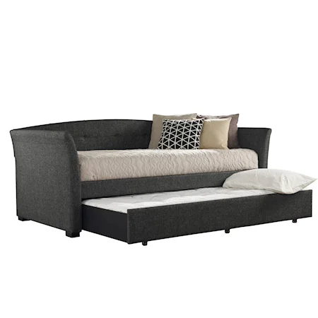 Morgan Upholstered Twin Daybed with Trundle