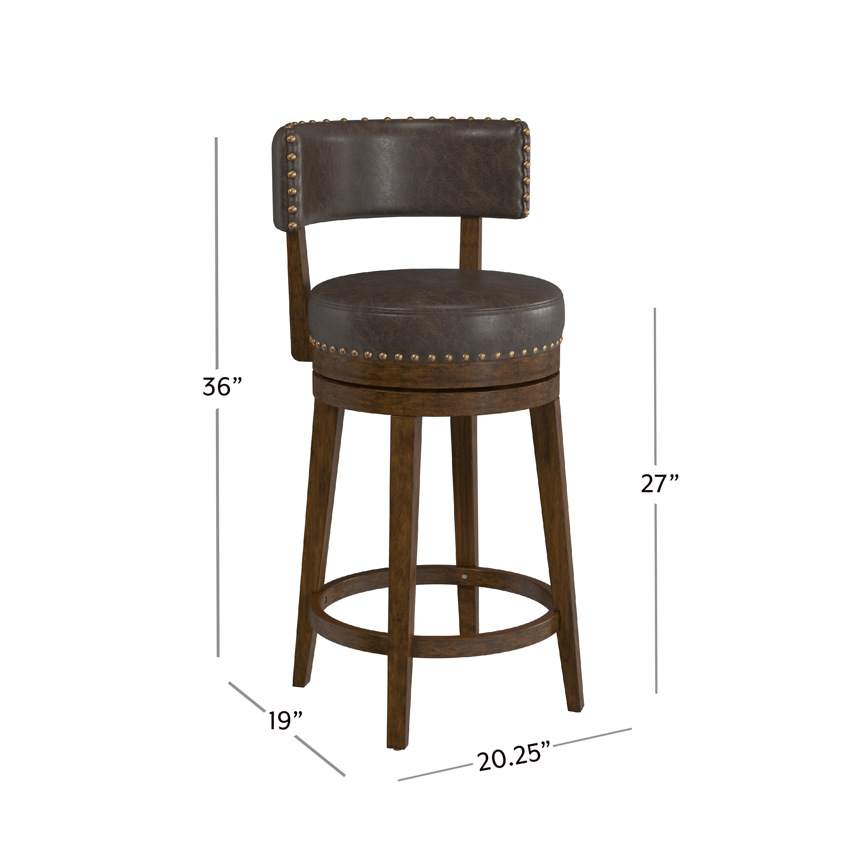 Hillsdale Lawton Swivel Counter Height Stool