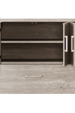 HH2 Home Juna Contemporary 4-Door Console Cabinet Queen Bed