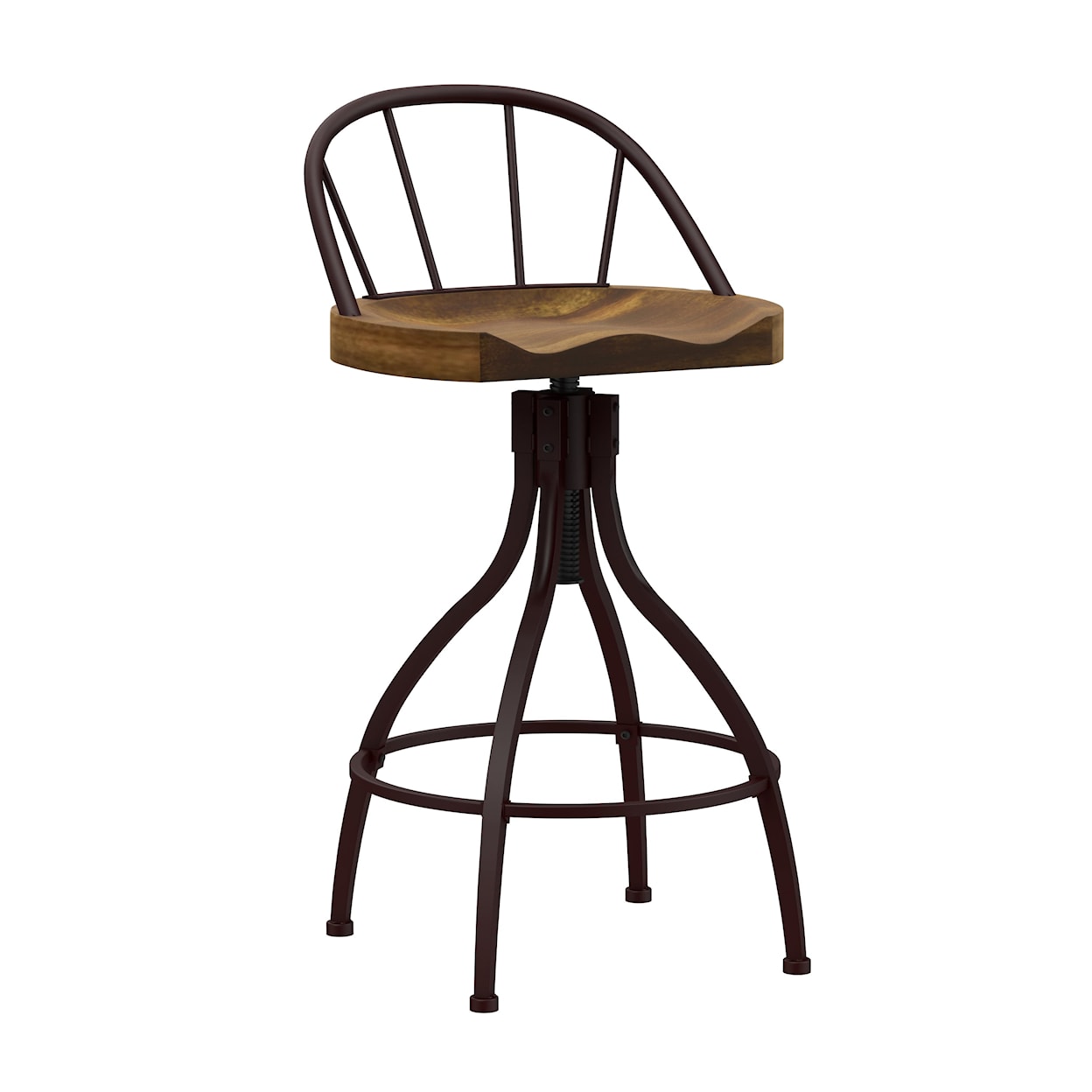 Hillsdale Worland Metal Adjustable Height Stool