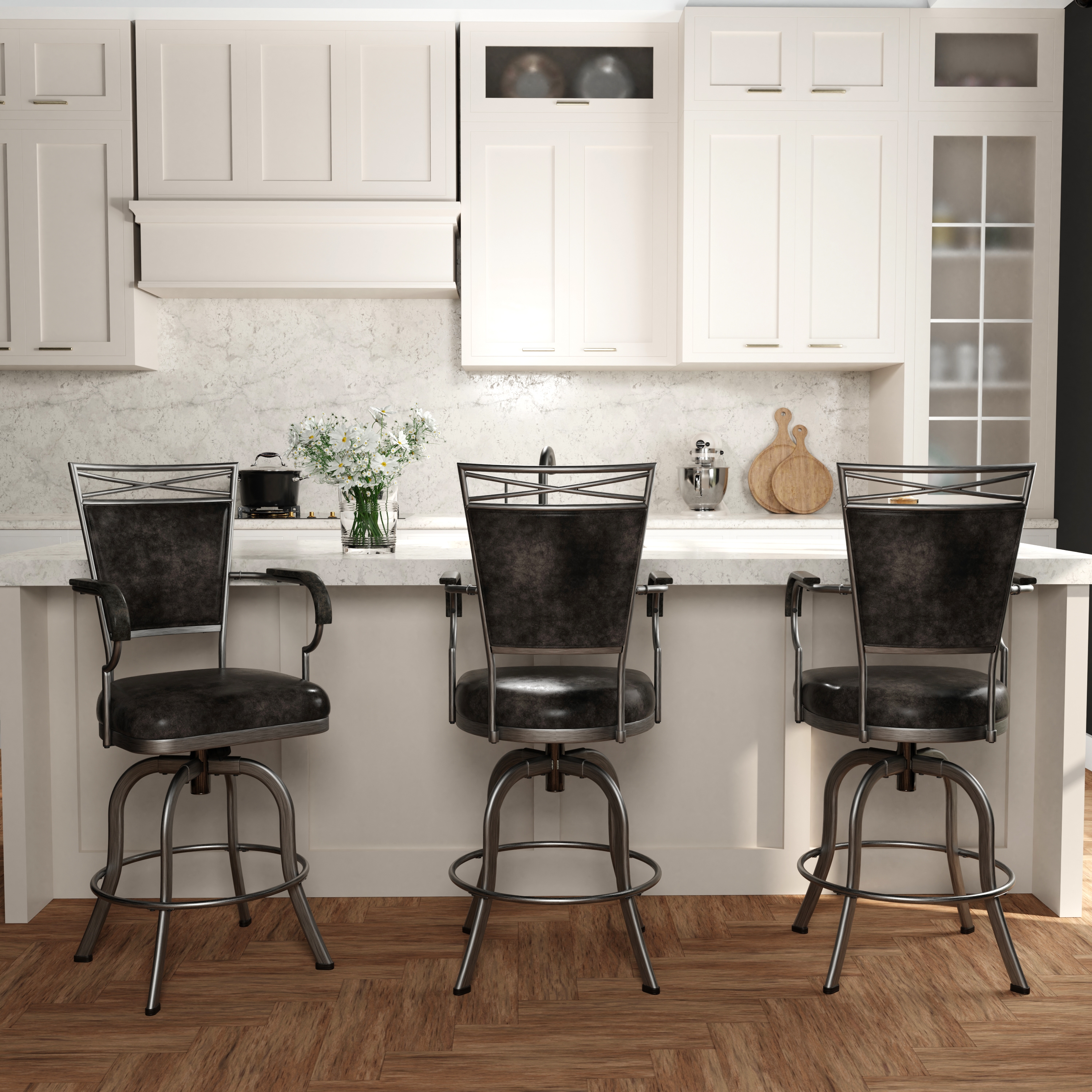 HH2 Home Bridgetown Counter Height Swivel Stool