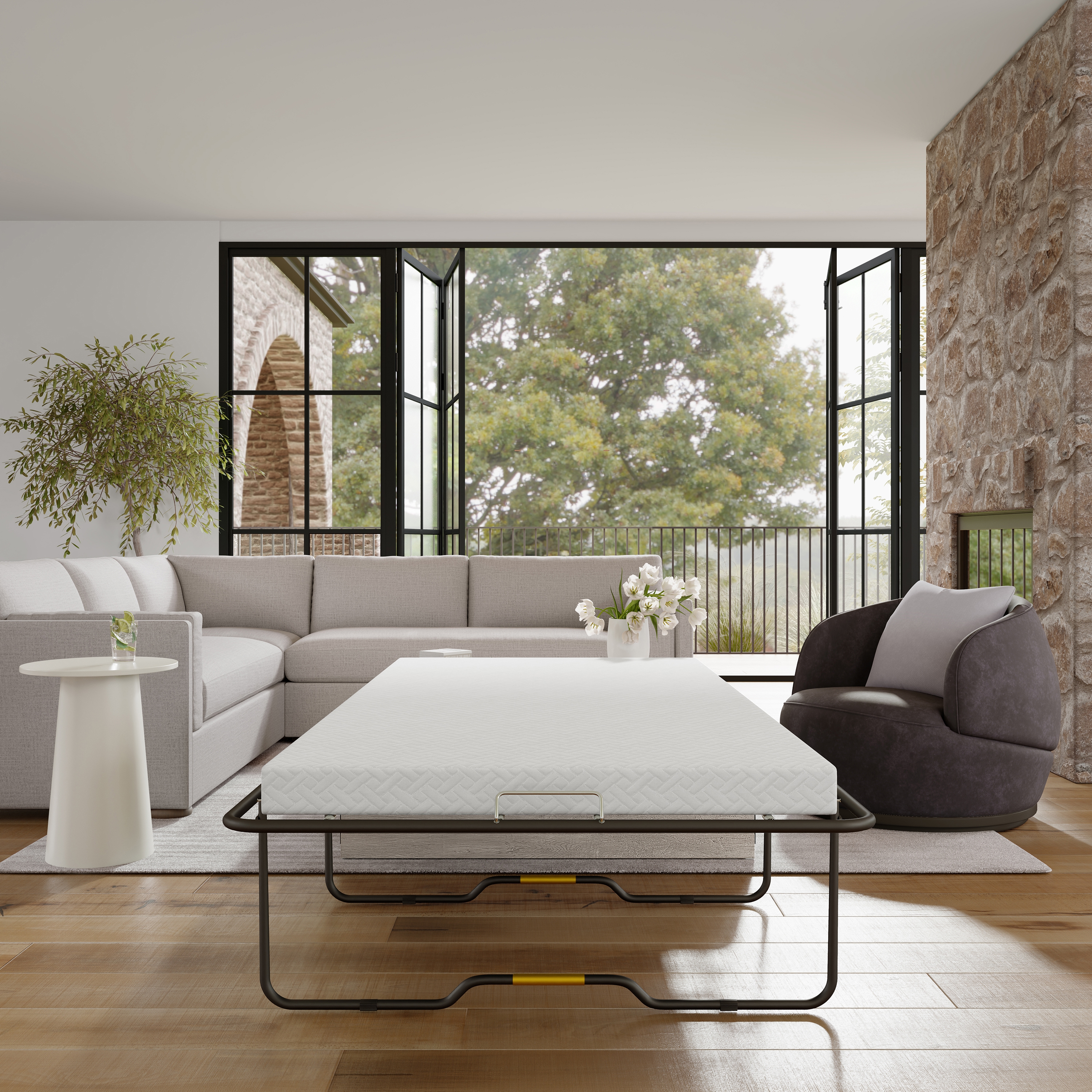 HH2 Home Juna Juna Wood Twin Coffee Table Dream Console