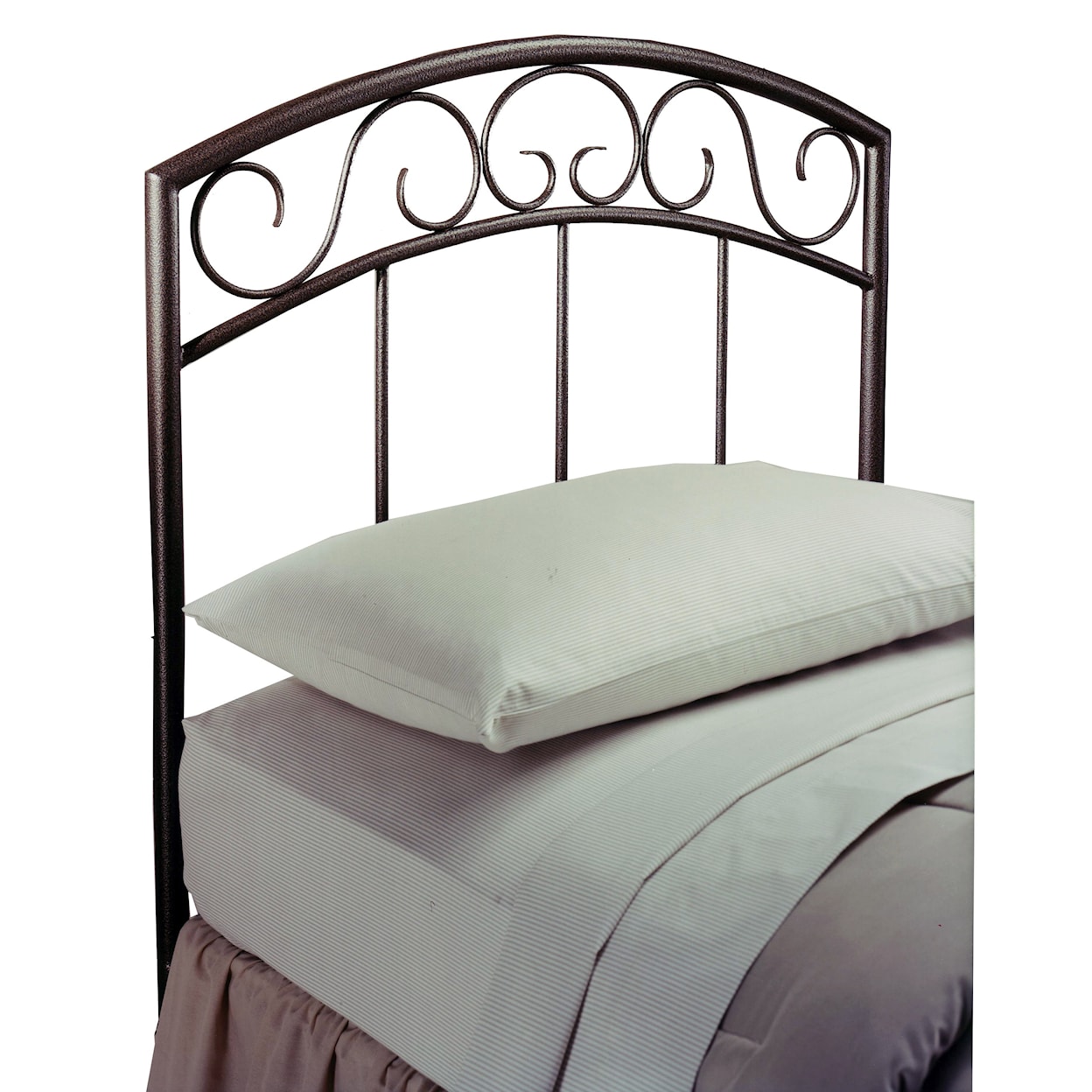Hillsdale Metal Beds 299 34r Wendell Twin Size Metal Headboard With Scrollwork Design Wayside