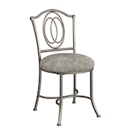 Emerson Metal Vanity Stool