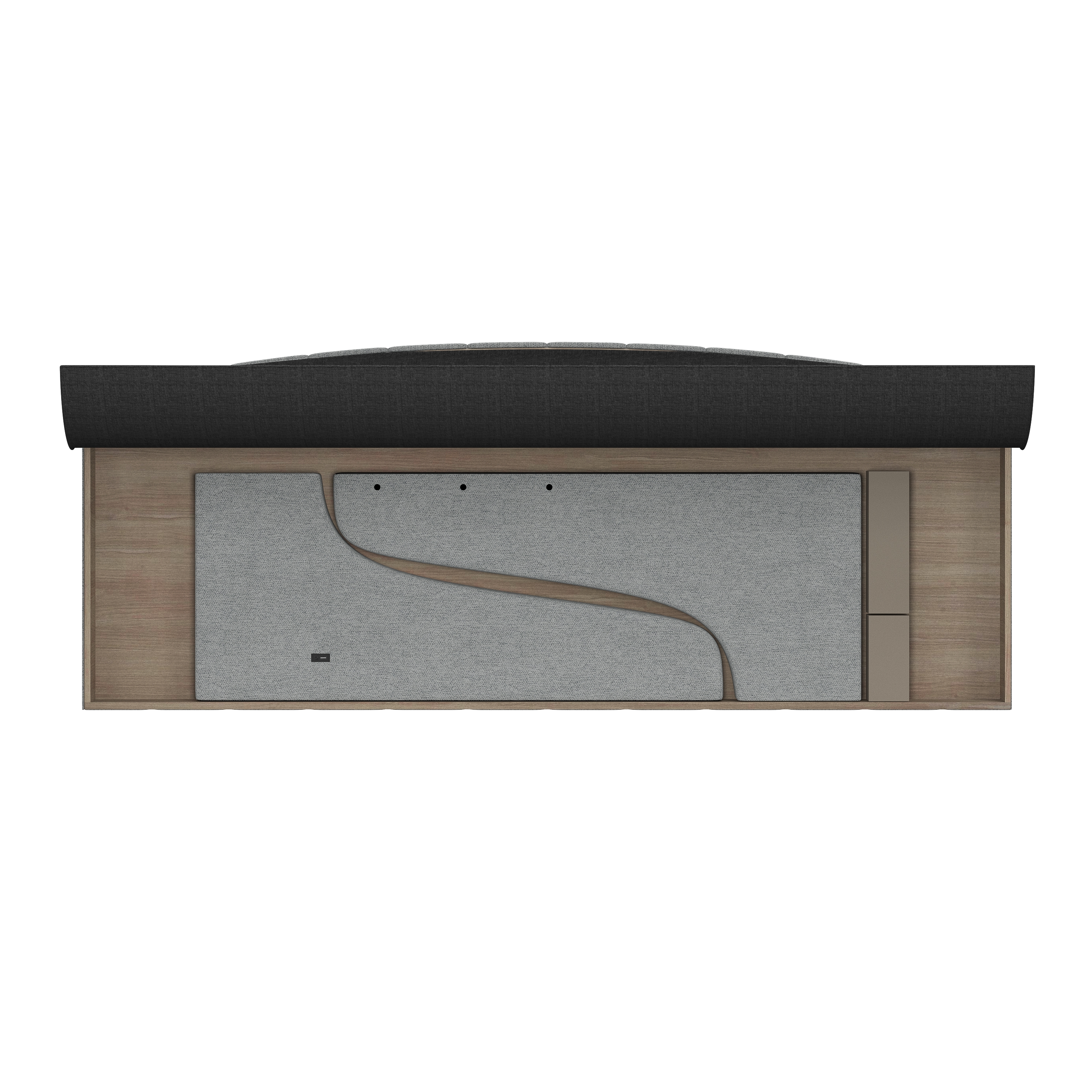 HH2 Home Copestone Winged King Platform Bed