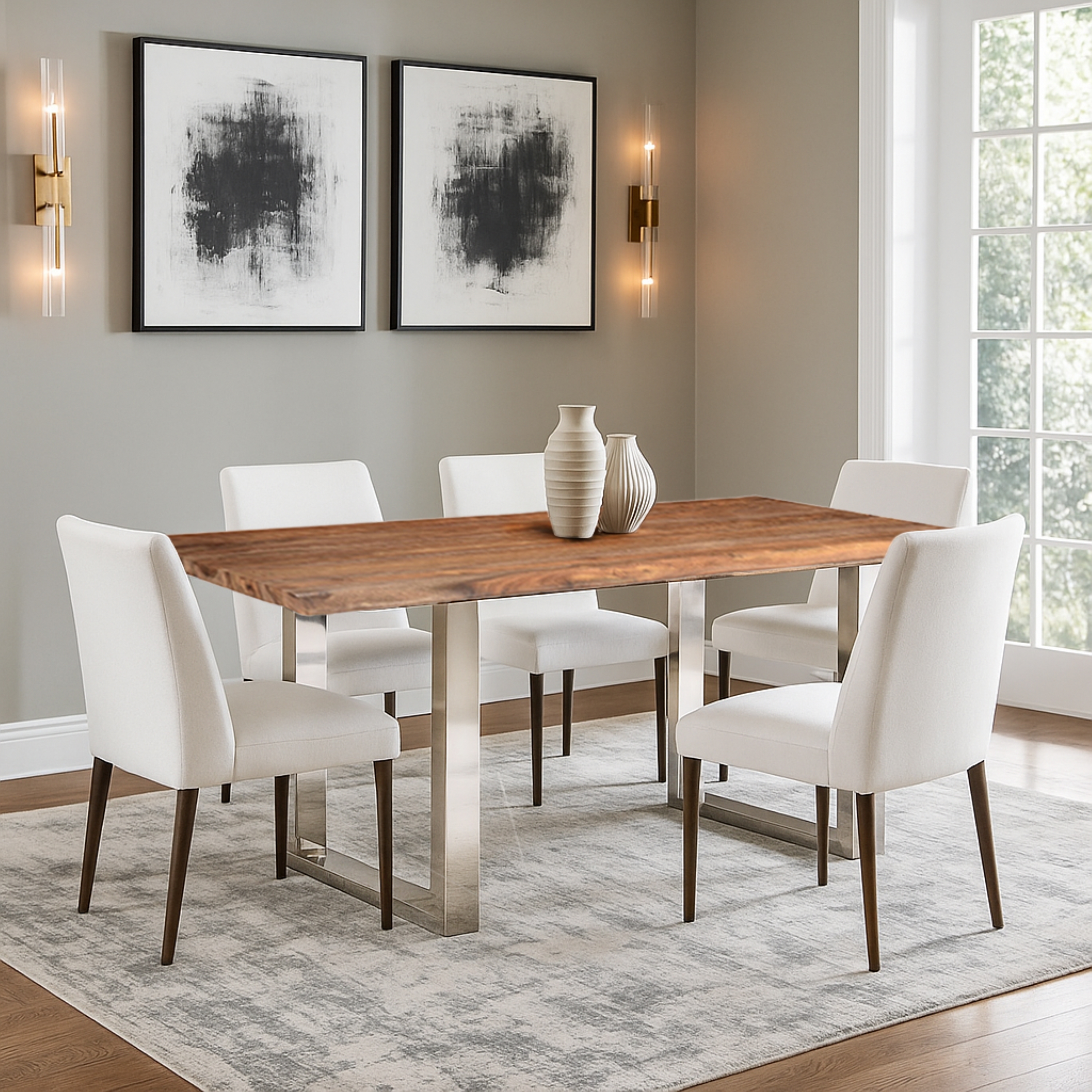 HH2 Home Home Creations Luxe Rectangular Dining Table