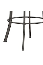 Hillsdale Bridgetown Tilt Base Metal and Upholstered Counter Height Swivel Stool