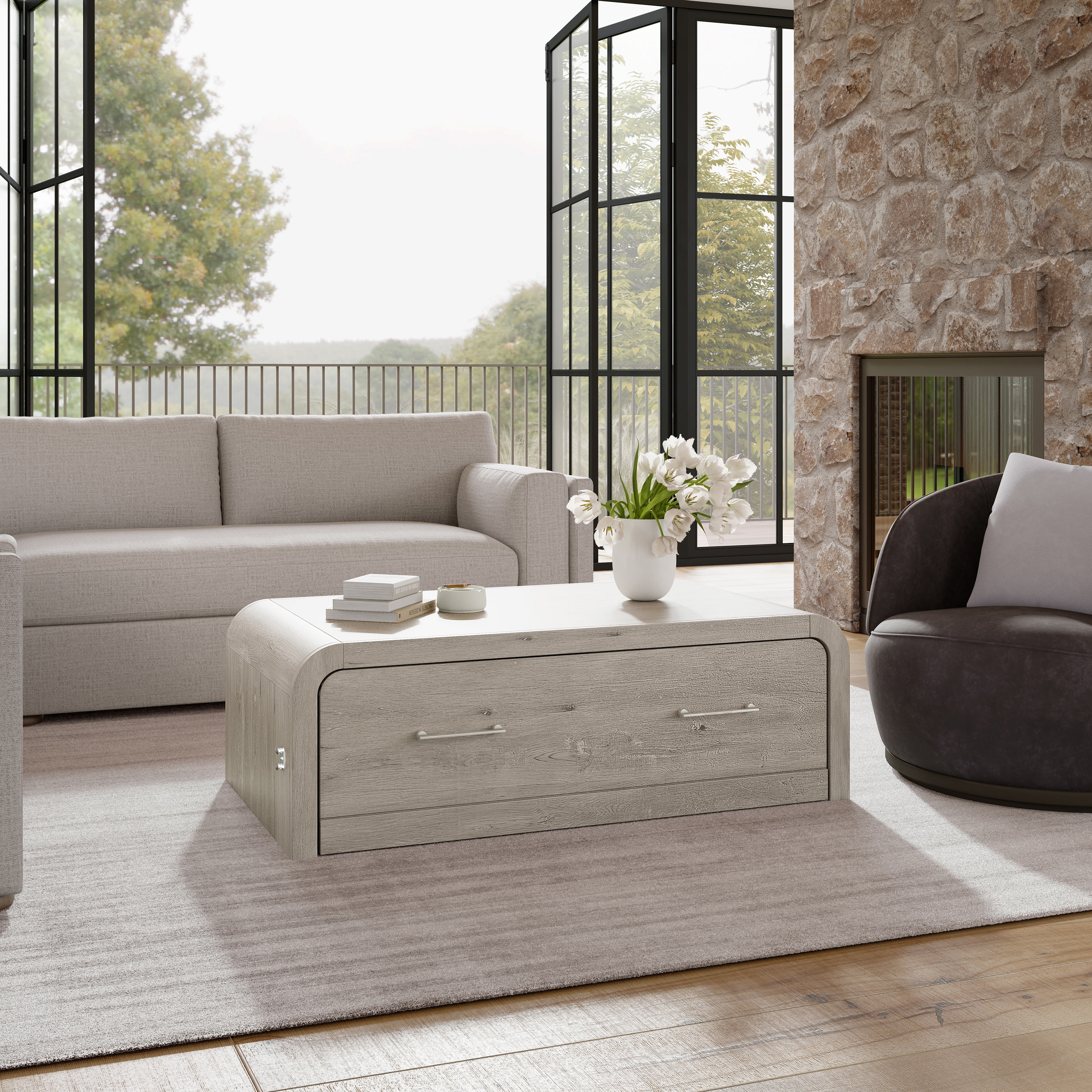 HH2 Home Juna Juna Wood Twin Coffee Table Dream Console