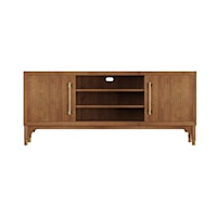 Mid-Century Modern 70" Entertainment Console with Shelves