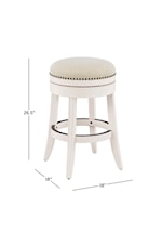 Hillsdale Tillman Tillman Backless Swivel Counter Height Stool