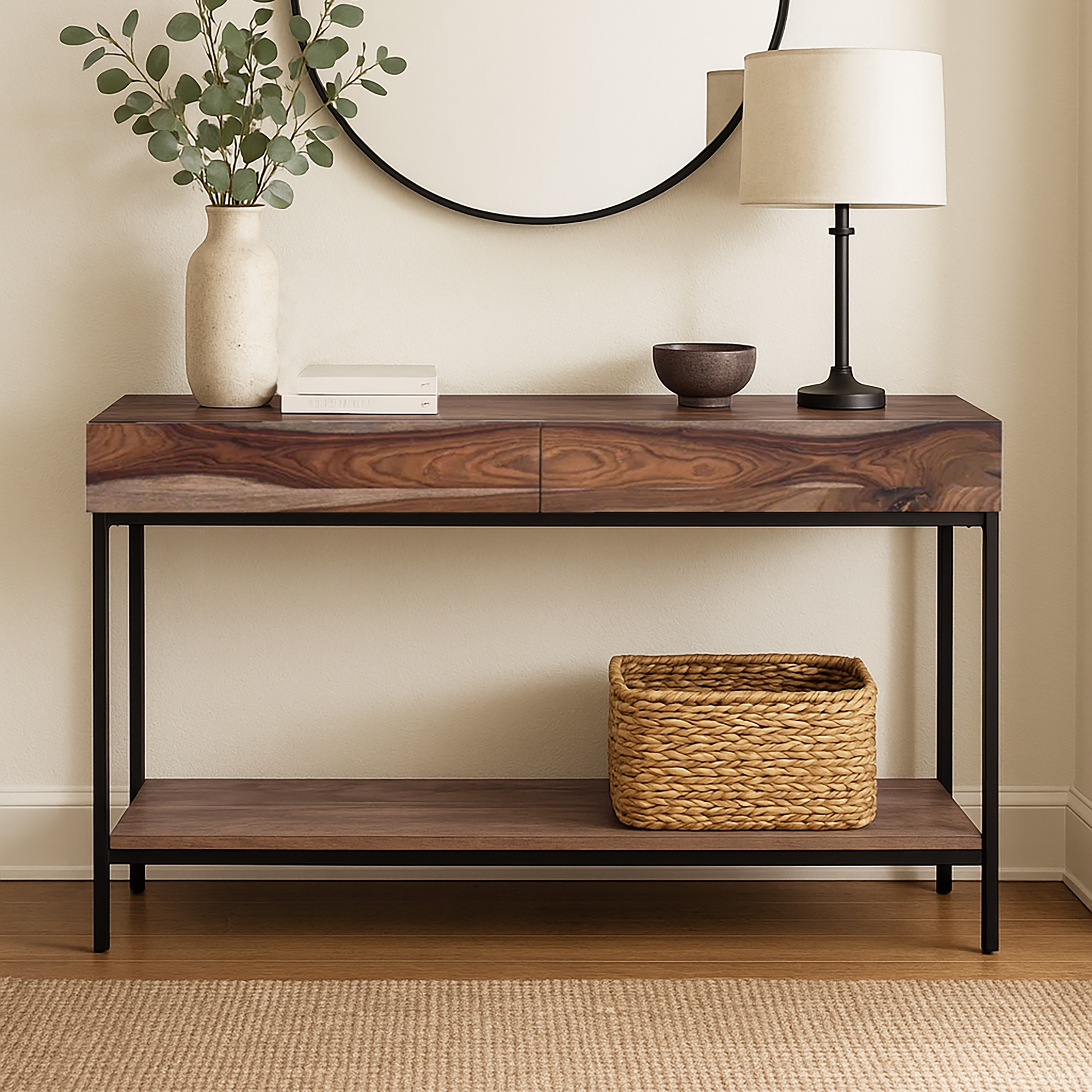 HH2 Home Home Creations Meadowood 2-Drawer Console Table
