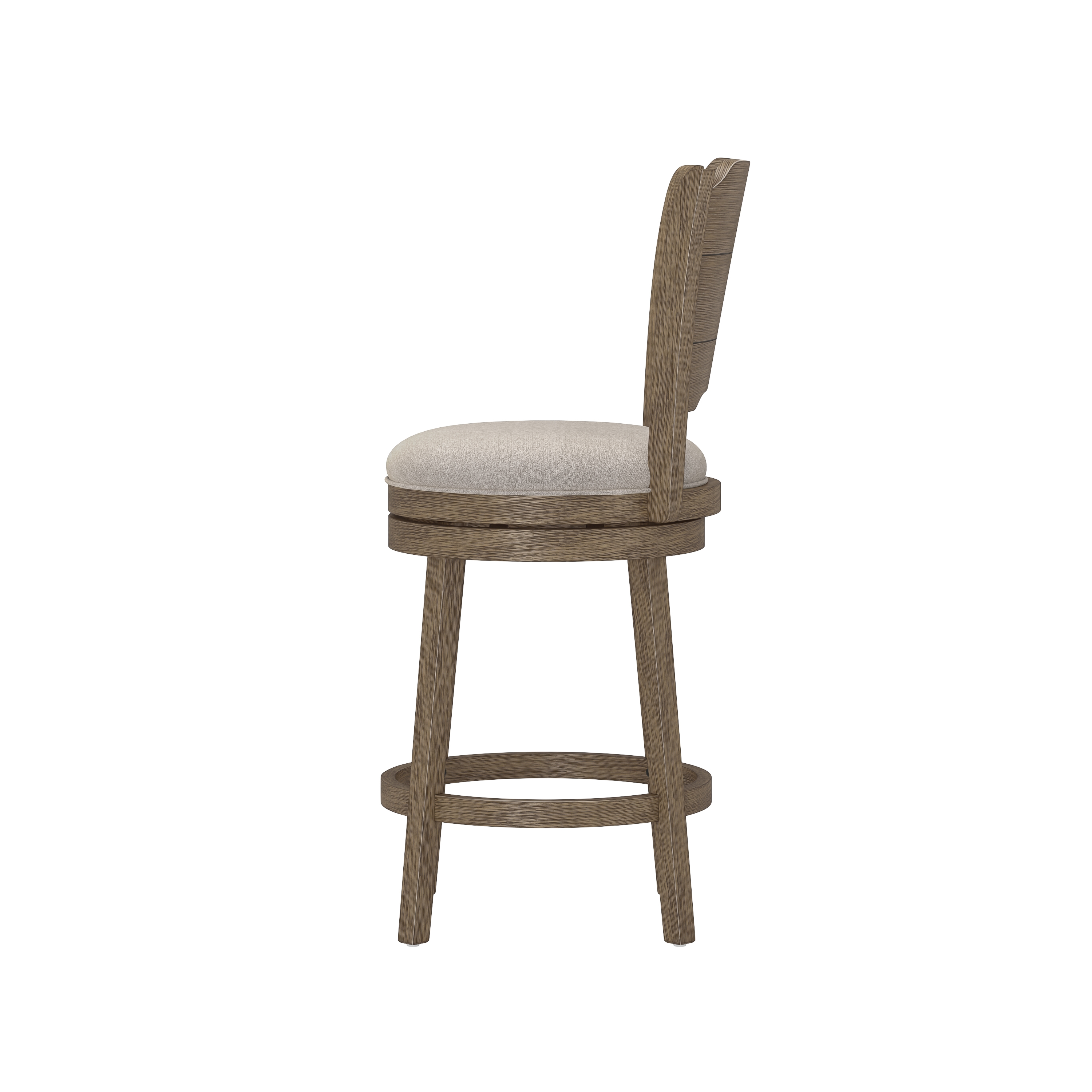 Wood Counter Height Swivel Stool