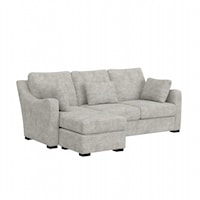 Transitional Upholstered Sectional Sofa with Reversible Chaise