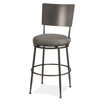 Towne Commercial Grade Metal Bar Height Swivel Stool