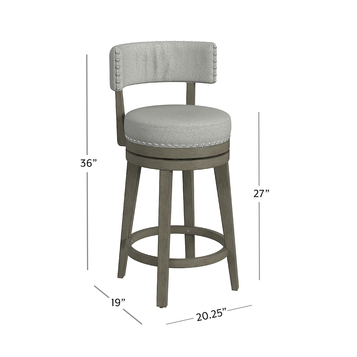 Hillsdale Lawton Counter Height Swivel Stool