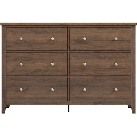 Holborn Wood 6 Drawer Dresser